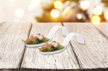 Amuselepel met zalm